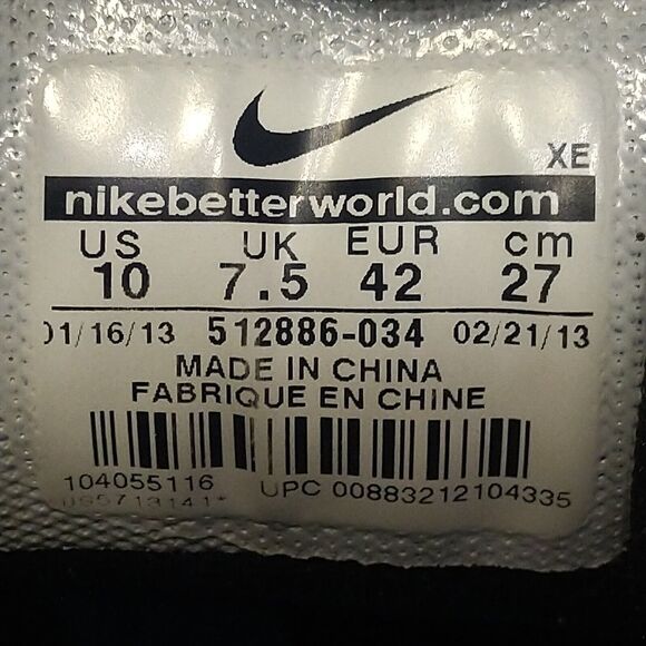 Rare NIKE N7 BRS 1000 Womens Shoes SIZE 10 Multicolor Running Walking 2011 - Picture 11 of 12